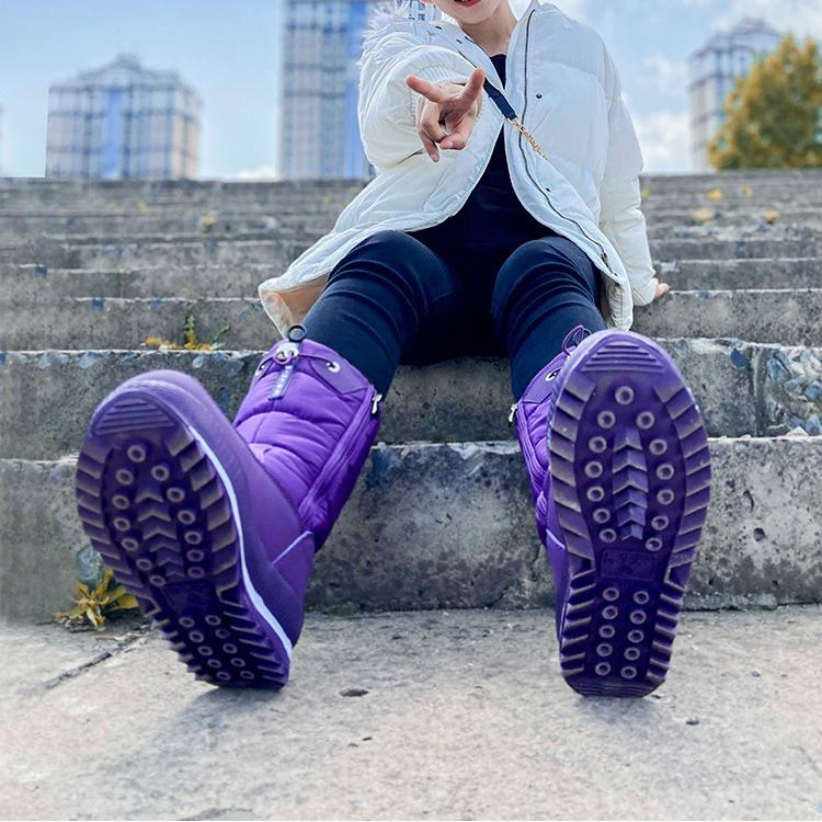 Winter Thickened Warm Women's Multi-color Snow Boots Northeast Padded Non-slip High Women's Cotton Shoes