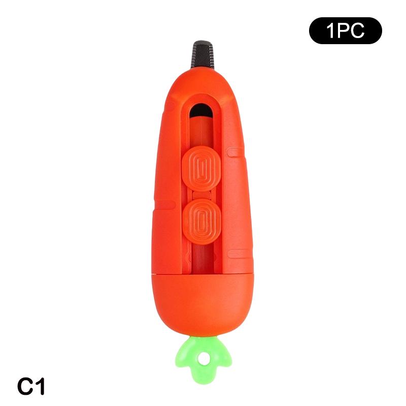 Mini Portable Box Cutter Magnetic Box Opening Knife With Safety Lock Cute Fridge Magnet Home Unboxing And Office Paper Cutting