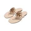 Tory Burch Women's Leather Double T Logo Flat Sandals