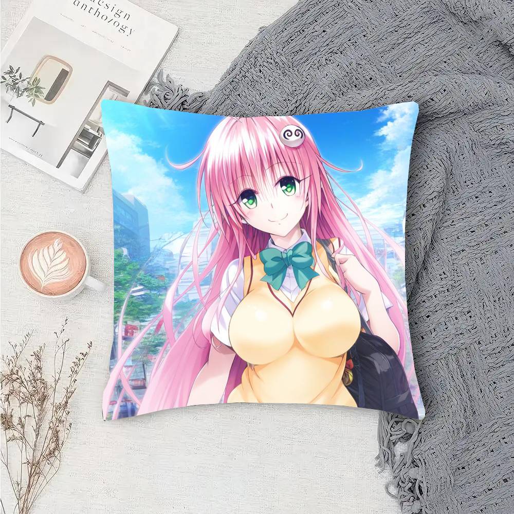 To LOVE-Ru Anime Pillow Case Sofa Cushion Cover Room Home Decoration