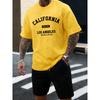 California Los Angeles Est 1776 Men T Shirts Retro Fashion Soft Short Sleeve Summer Comfortable T-Shirt Unisex Loose Top