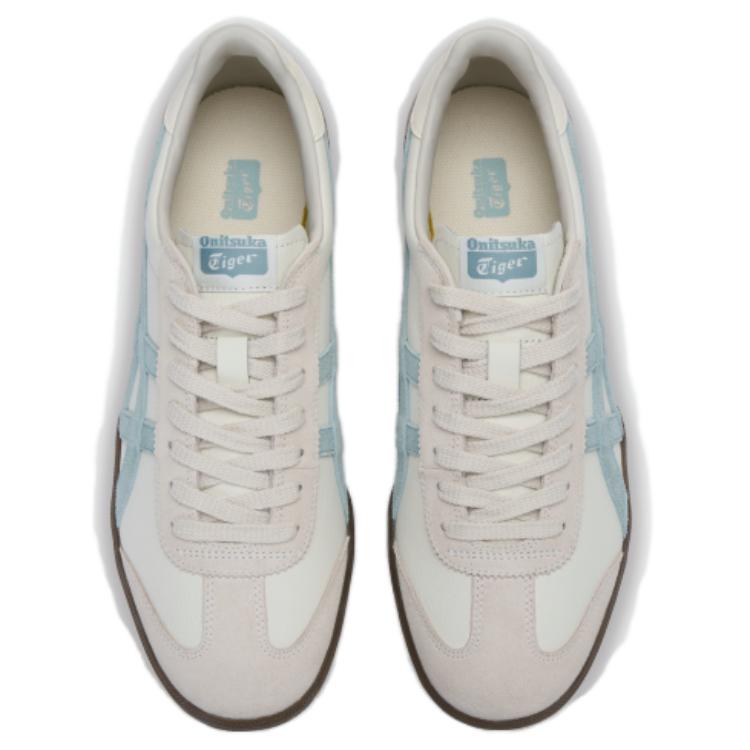 Onitsuka Tiger Tokuten Retro Training Slip Resistant Durable Low Top Lifestyle Casual Shoes Unisex sneaker White Light-Green 1183C086-104