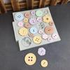Exquisite Button Shape 3D Fondant Chocolate Candy Molds Polymer Craft DIY Molds