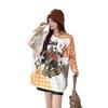 Women's Plus Size Cartoon Print Sweater - Autumn/Winter Trendy Heavy Knit Pullover