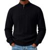Men's Thick Knit Zip-Up Sweater, Casual Zip Cardigan for Fall and Winter Everyday Wear