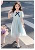 2026 Girls' Summer Dress - School Style Lapel Skirt for Big Kids