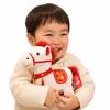 Chinese Style Horse Mascot Stuffed Animal PP Cotton Chinese Horse Plush Doll  Festive Decor
