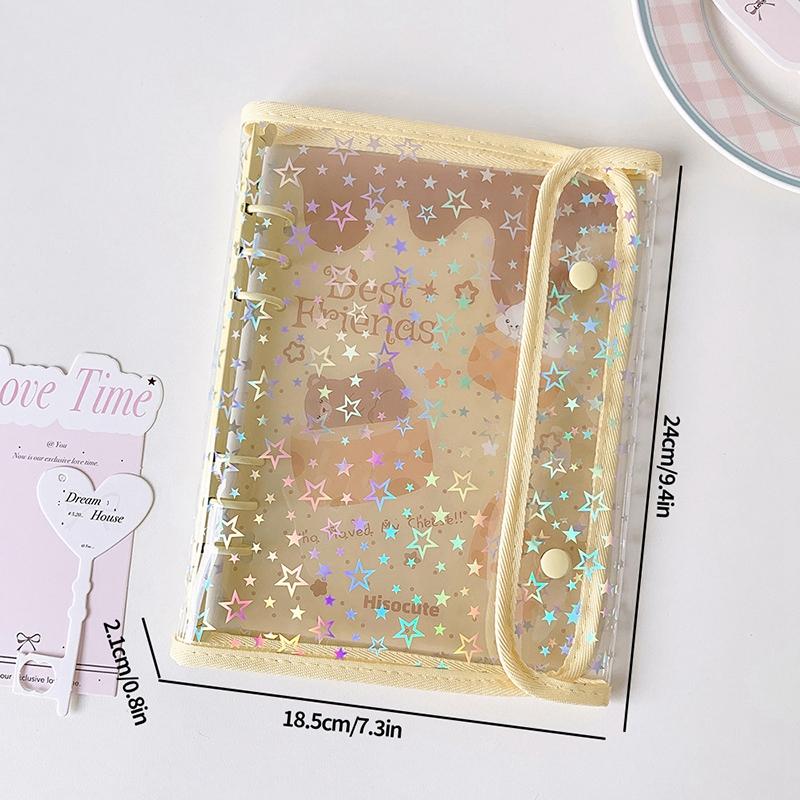 A5 Binder Photocard Albums Kpop Photocard Holder Album for Idol Cards Collect Book Binding Button Lock Photocard Binders