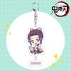 Demon Slayer Acrylic Keychain Tanjiro Nezuko Anime Double Sided Key Ring Accessories for Cosplay Set Gift Fans
