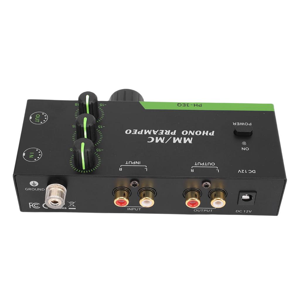 MM MC Phono Preamp Professional Mini Stereo Phonograph Preamplifier for Turntable Record Player 5 Pin XLR Input Output