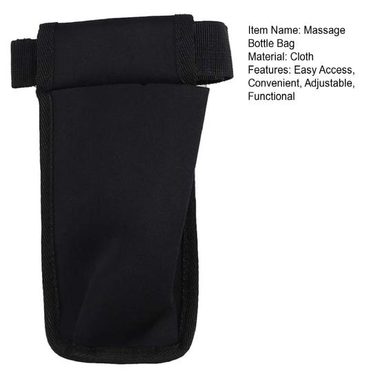 Massage Bottle Bag Lotion Essential Oil Waist Holder with Adjustable Belt Massage Therapist Holster
