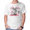Unisex Crew Neck T-Shirt Japanese Deer In Autumn Graphic Short Sleeve Casual Tee
