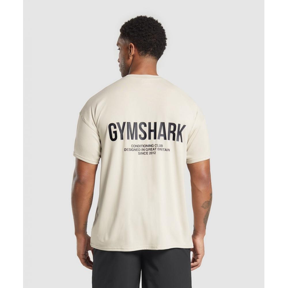 

Gymshark Футболка CondiTioning Club Oversize, цвет серый, галечный A2b5y Gb7p XS