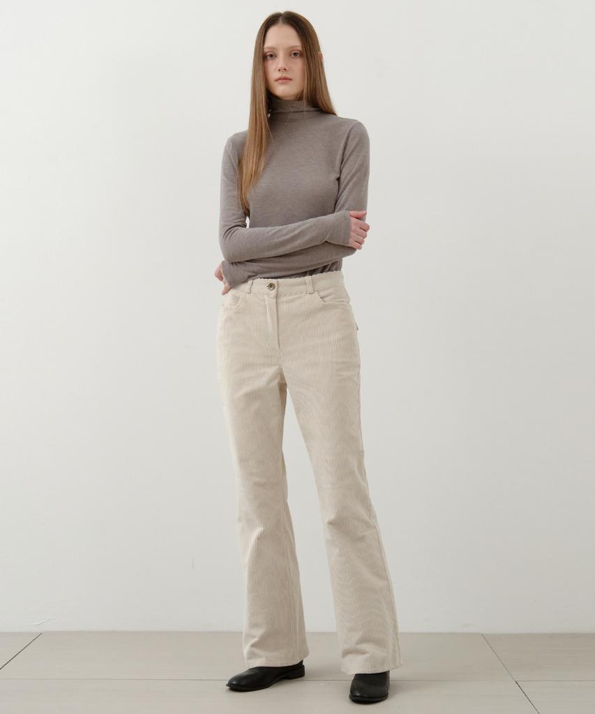 Wednesday Oasis For Woman Habit Corduroy Bootcut Pants_Cream(W25-Pt38)