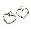 Charms Openwork Heart Pendants Vintage Jewelry Supplies QC068