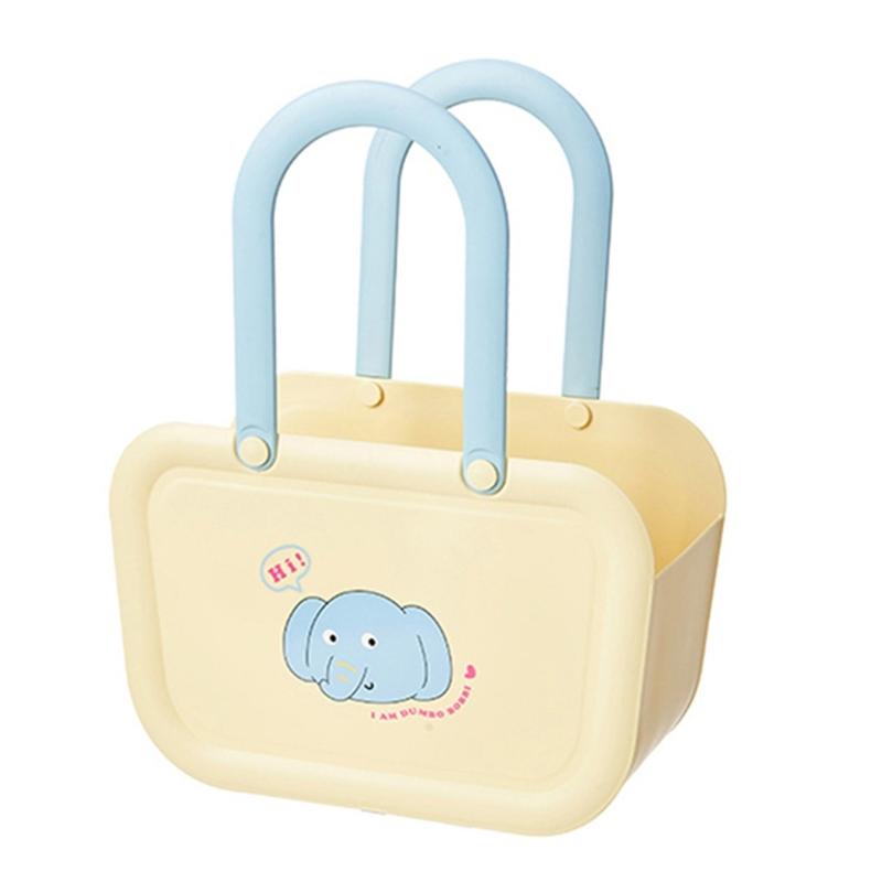 

Large Capacity Bathroom Organizers Bin Sturdy Plastic Storage Basket Handheld Carriers For Kitchen Bedroom Essential 1