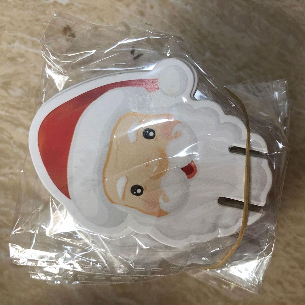 

Різдвяна картка-чашка Різдвяна прикраса Шапка Санти Декор для винного келиха Веселого Різдва D