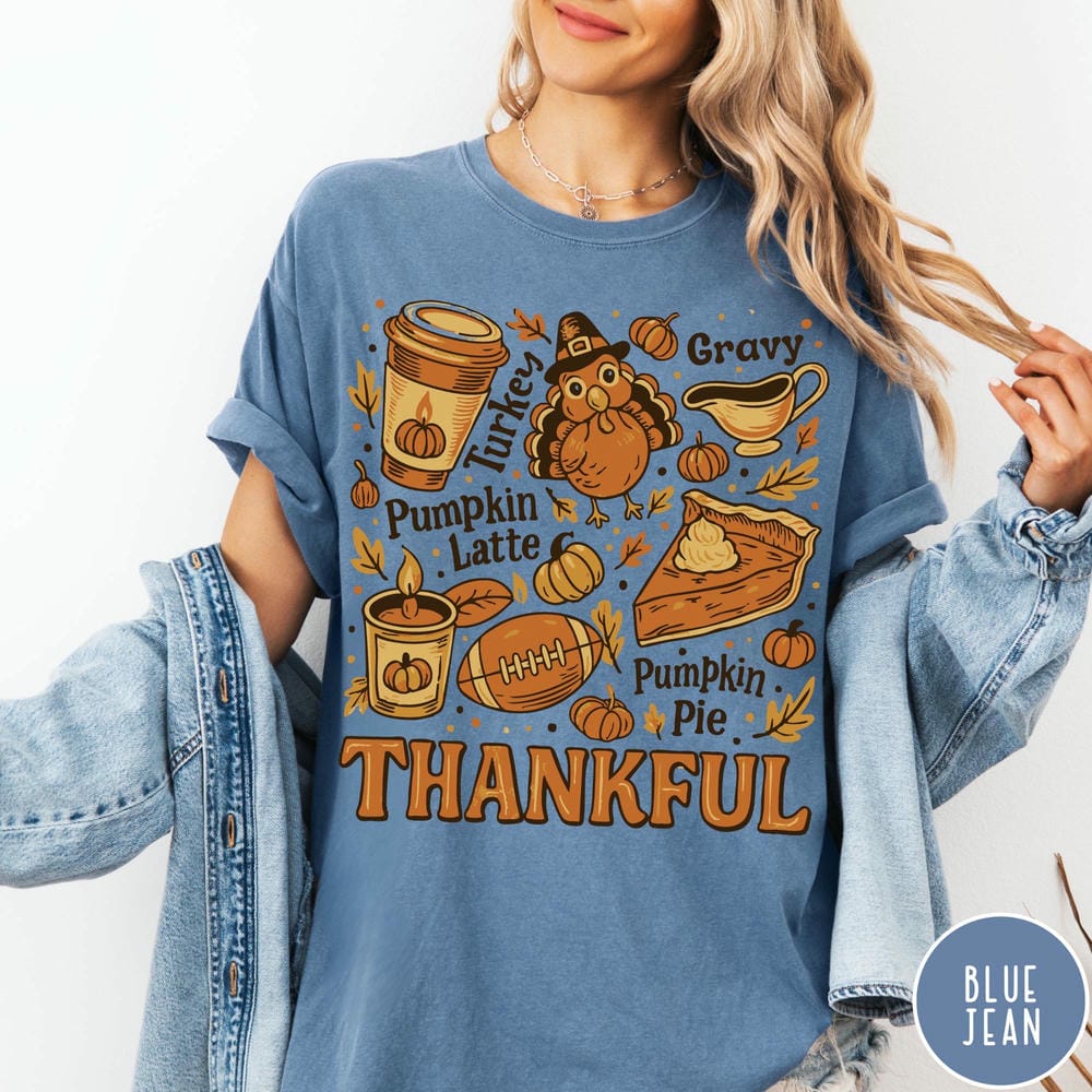 Women Vintage Thanksgiving Comfort Shirt Dark Academia Thanksgiving Fall Graphic TShirt Crewneck Unisex Y2K Top Streetwear
