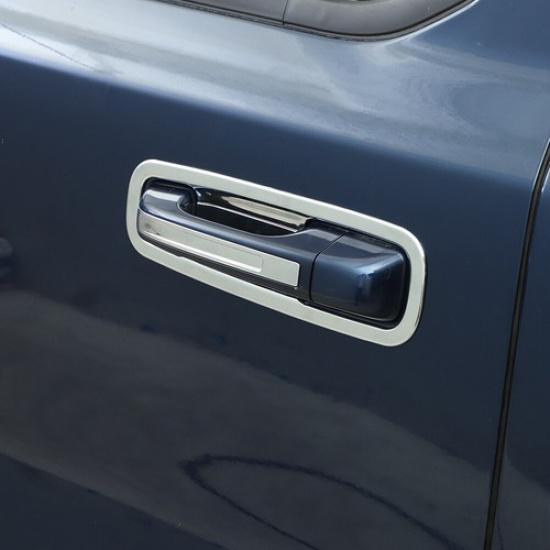 Exterior Door Handles Bowl Cover Trim Bezels For Dodge Ram 1500 2018- Chrome