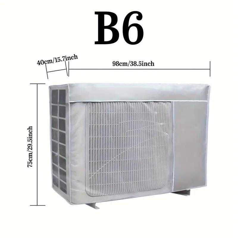1pc Large Size Air Conditioner Outdoor Unit Cover, UV Protection, Waterproof, Dustproof, All-Season Oxford Fabric