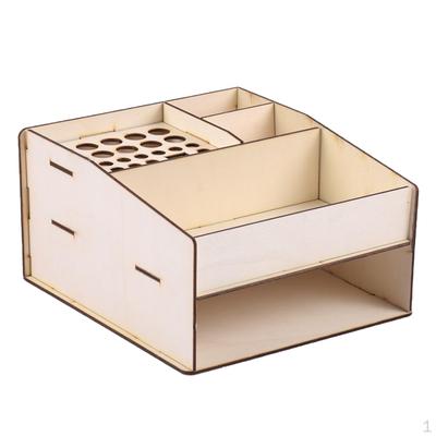 DIY Butelki z farbą, aerograf, pędzle, narzędzia, stojak, drewniany organizer z trwałym