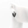 Vintage Black Skull Needle Hoop Earrings Hypoallergenic Earrings Punk Biker Rock for Men Jewelry Accessories
