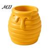 Office Desktop Organizer 3D Printed Honey Jar Pen Holder, Creative Desk for Small Item Storage Box Stationery, Makeup Brush Toothbrush Cute Container