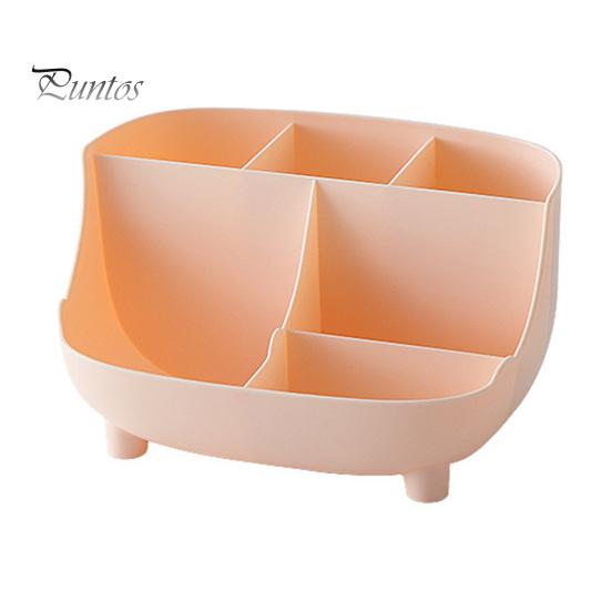 Organizer for Makeup Brushes And Tools Multi-functional Stationery Storage Box, Large Capacity 6 Grids Desk Organizer, Office Easy Access Case