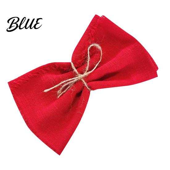 Cotton Fabric Napkins Rustic for Solid Color with Fringe Bohemian Napkin Wedding Cloth Dining Table