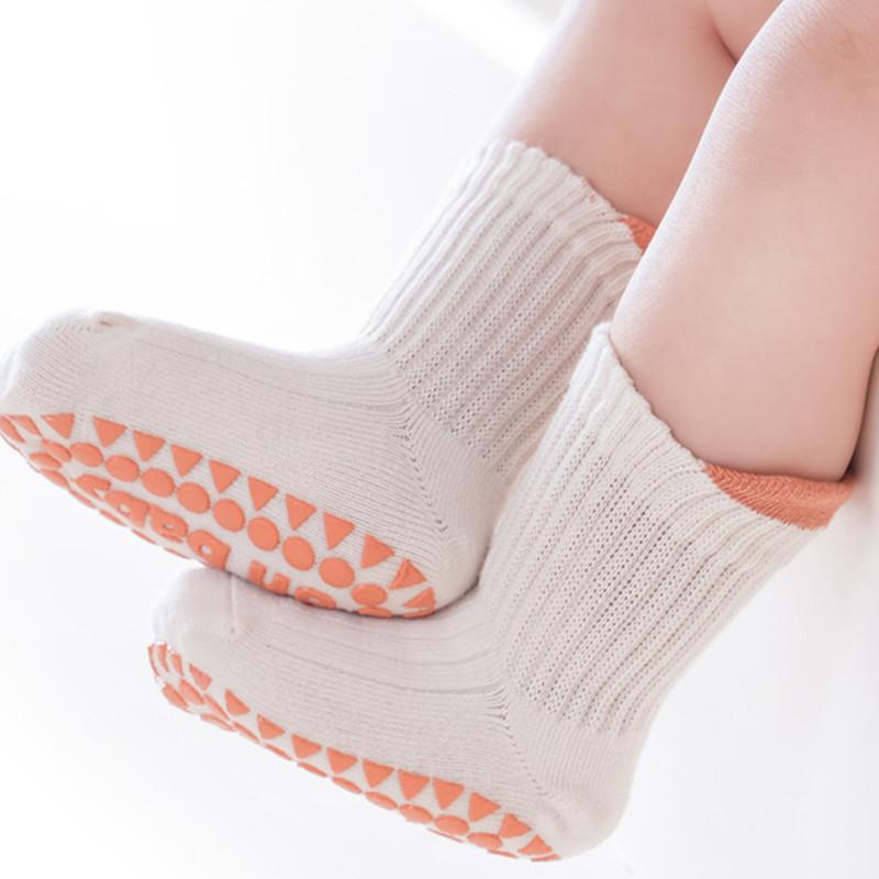 Lawadka 3 Paar/Los Baumwolle Kinder Socken Für Mädchen Jungen Einfarbig Kinder Junge Mädchen Socken Rutschfest 0-5T Lässig Baby Kleinkind Socke