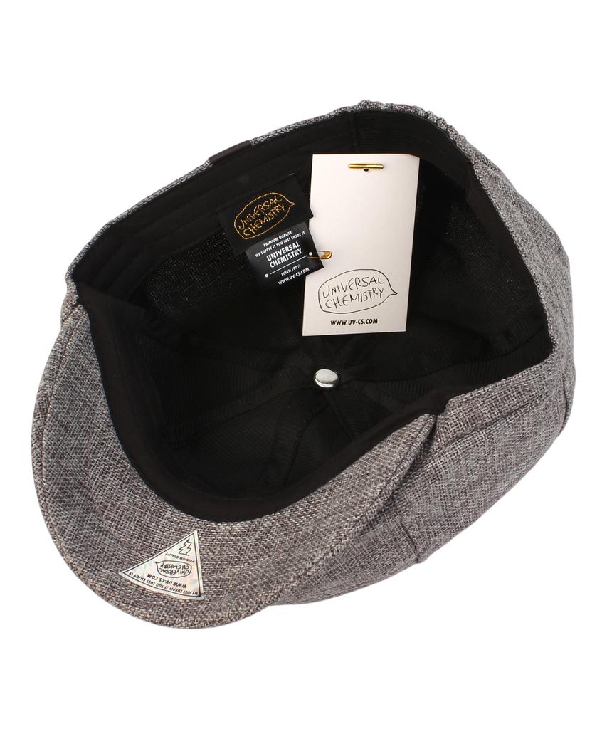 Yunibeosyeolkemiseuteuli Linen Logo Gray Banding Hunting Cap