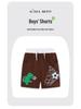 European Style Boys' Dinosaur Embroidered Cotton Shorts - Trendy Summer Casuals for Toddlers