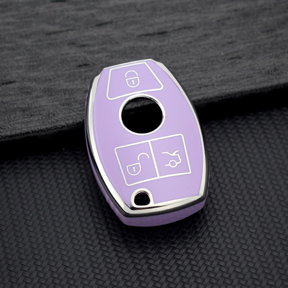 Soft TPU Car Key Case for Mercedes-Benz C E A S Class GLC GLA GLS GLK CLS CLA W205 W204 W212 W221 W176 W463 Key Cover Keychain