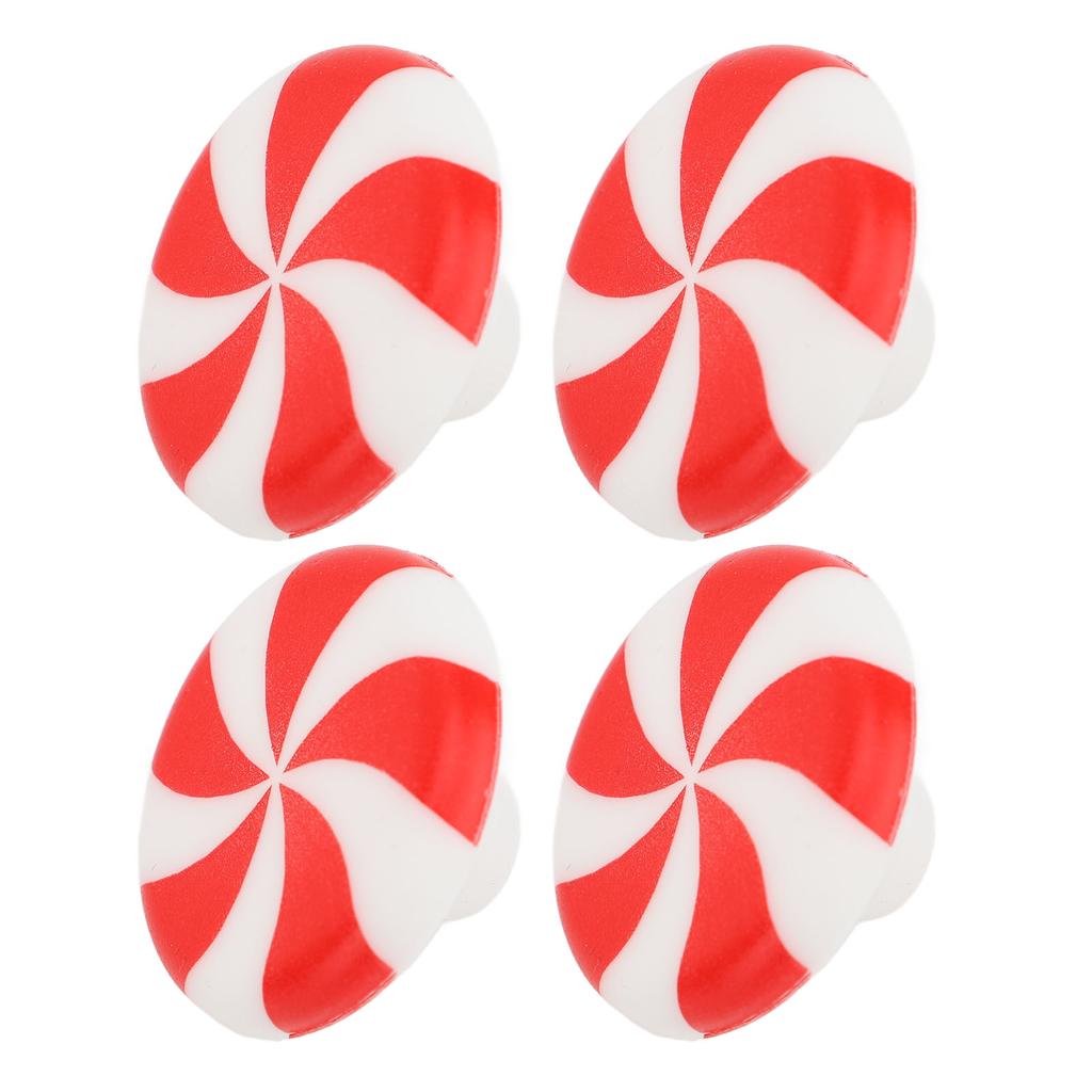 12 stk Skapknott Dekor Silikon Godteri Dekorasjon Trekkhåndtak Knott for Høytid