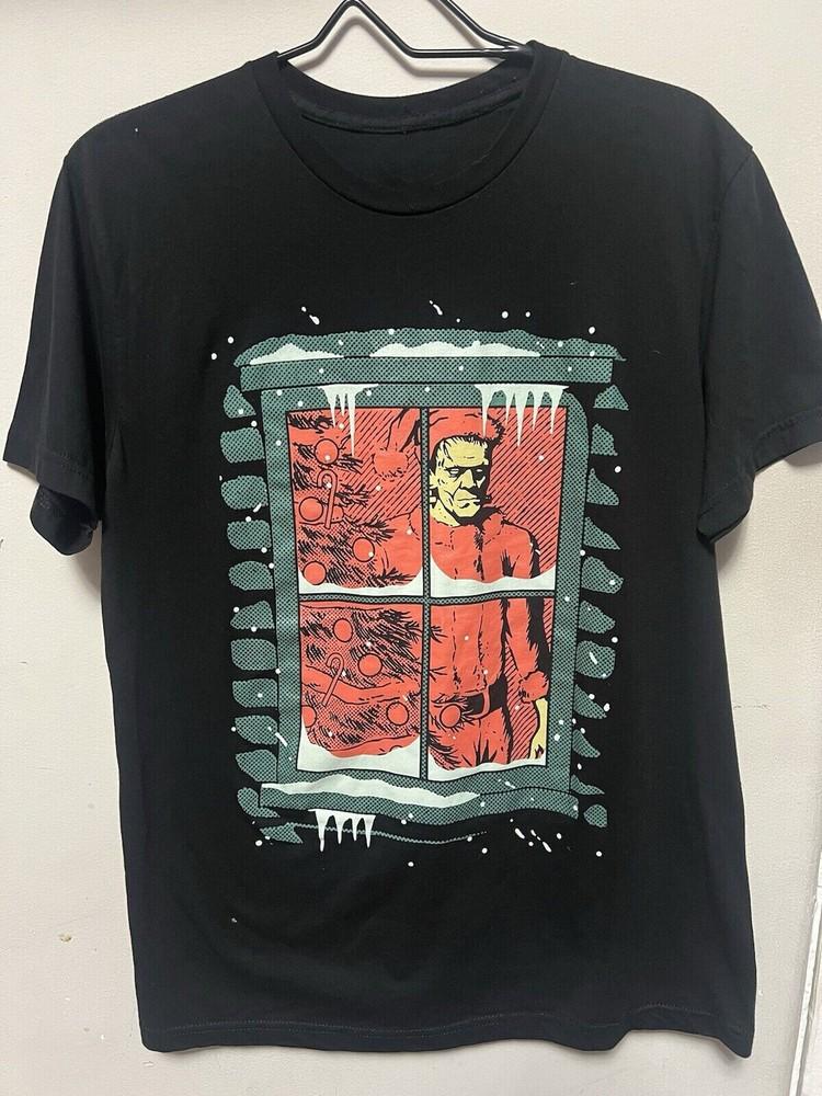

The Halloween Shirt Frankenstein Black Tshirt Unisex Tee All Size S4XL Unisex T-Shirt XXXL