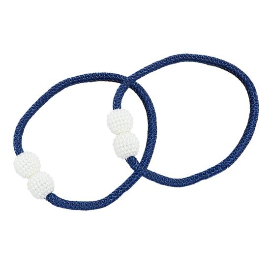 1 Pair Faux Pearl Elegant Beaded Curtain Tiebacks Curtain H