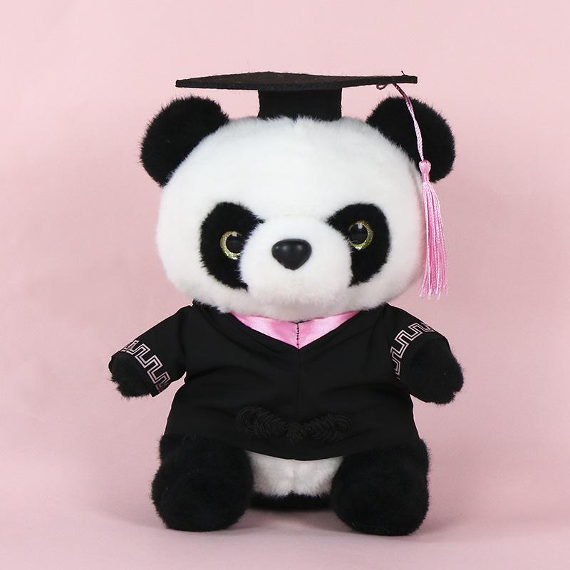 Graduation Panda Plush Toy - Customizable Doctor/Bachelor Uniform Gift