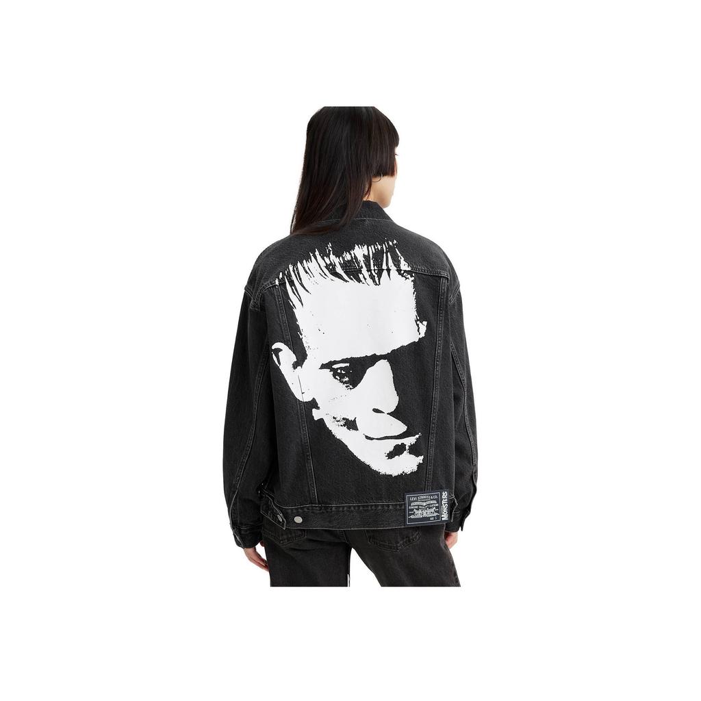 Levis Levis X Universal Monsters Graphic Print Button-Up Jacket Men Jackets Black A3693-0000
