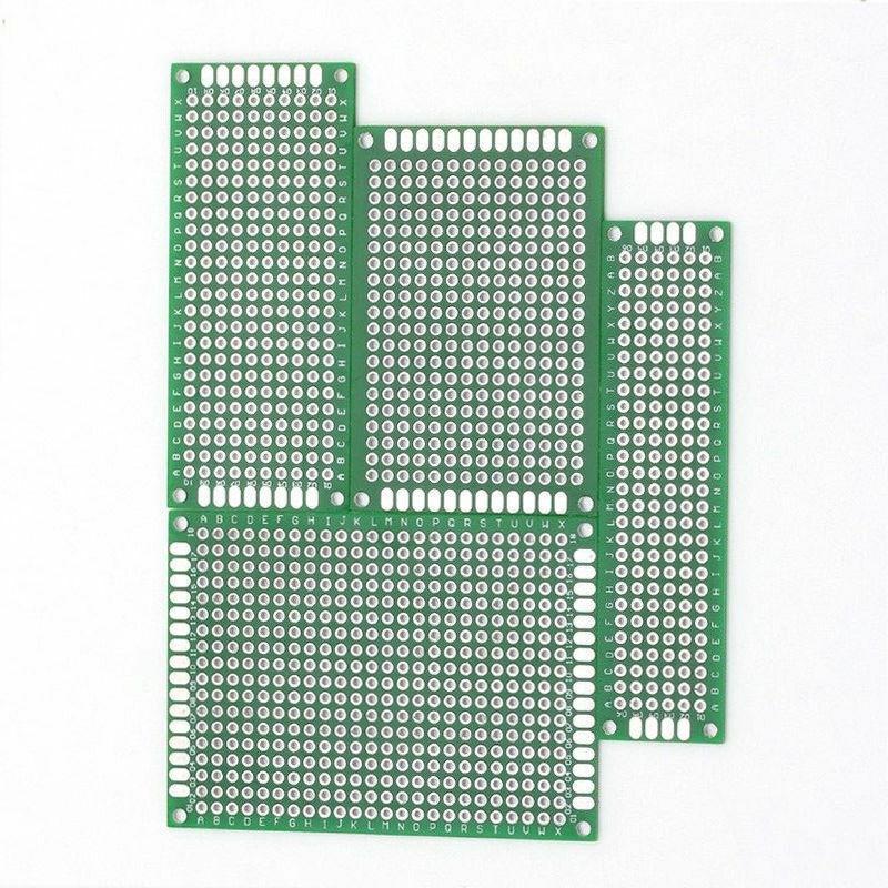 10BUC 9x15cm 8x12cm 7x9cm 6x8cm 5x7cm 4x6cm 3x7cm 2x8Cm Verde Placă de tablă cu pulverizare pe două fețe, placa universală PCB