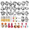 Clay Tools Set Polymer Clay Earring Making Kit Stainless Steel Cutter Mold Handmade Pottery Ceramic Craft Jewelry Diy Supplies