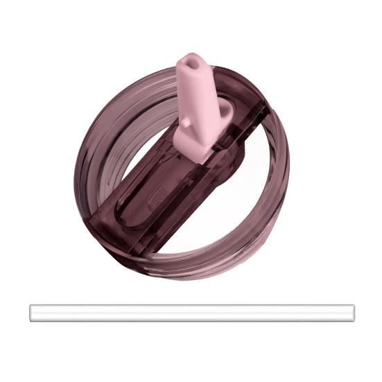 Flip Straw Lid for 40 Oz Tumbler Leak Proof Replacement BPA-Free Reusable Cup Lid for Water Juice Milk Tea