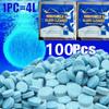 100/10pc Solid Cleaner Car Windscreen Cleaner Effervescent Tablet Auto Wiper Glass Solid Cleaning Concentrated Tablets Detergent