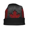 Canadian Flag Knit Hat with Subtle Fashion Details, Ideal for Adults Seeking Texture And Character In Cold-Season Daily Wear