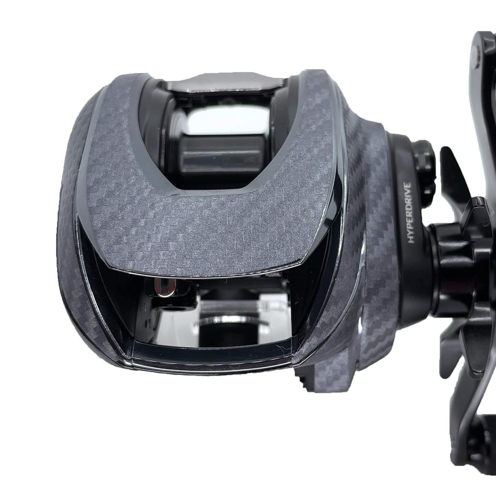 CUSTOM Custom Decal for YOROI 23IMZ 200 Baitcasting Scratch Protection SEAT.JP Reel, (Silver, Left-Handed)