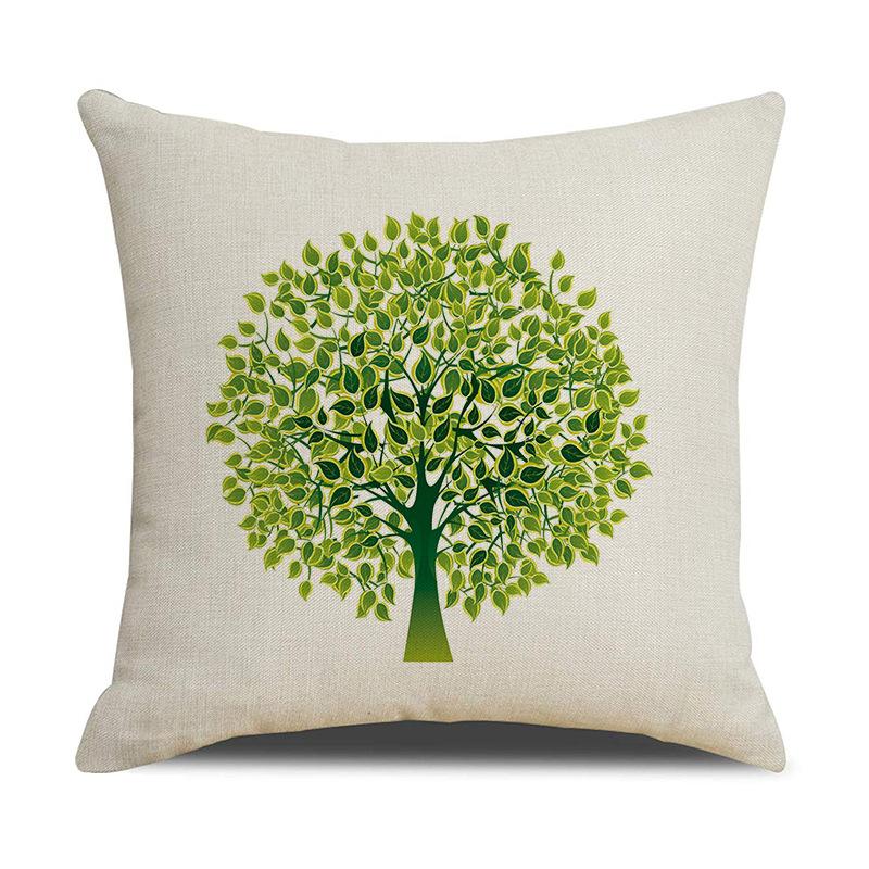 Wish Money Tree Simple Pillow Cover Home Car Bedside Bedroom Decorative Pillow Cushion