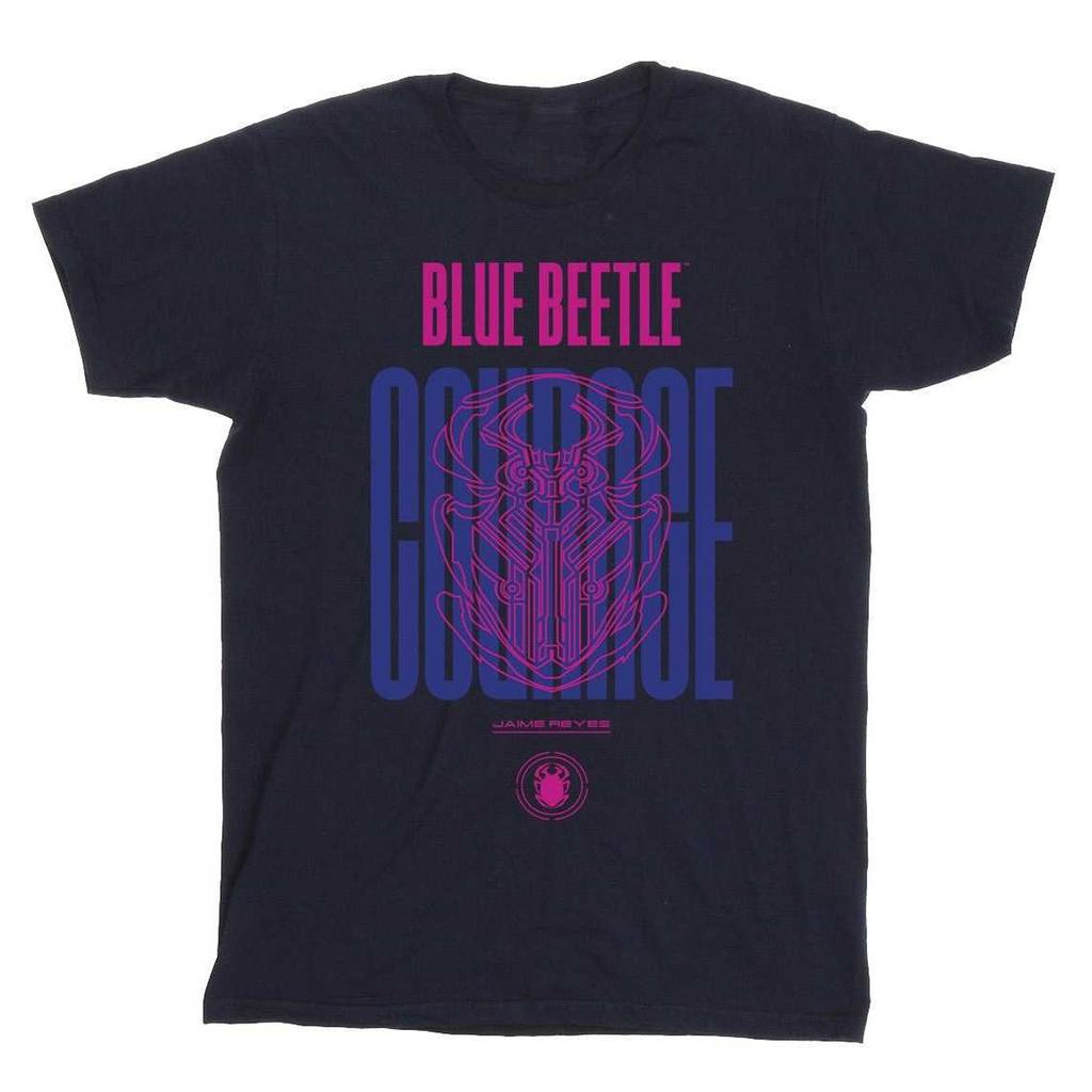 Blue Beetle Mädchen Mut Baumwoll-T-Shirt