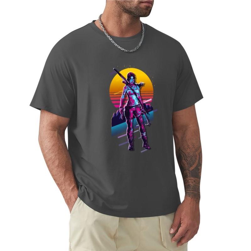 

Tomb Raider - Lara Croft *80s Retro* T-Shirt custom t shirt t-shirts man mens plain t shirts 4XL