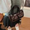 Niche Fashion Retro Portable Saddle Bag Women's 2025 Winter New Simple Casual Shoulder Bag High-end Women's Bag