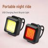 USB Rechargeable Front Bike Light - High Beam Flashlight for Night Riding
