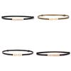 Ladies Genuine Leather Waist Belt With Tie Knot Decor For Casual Dress Wear